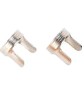 Two brass swirl caps from the Senecesli 24 Piece Plasma Cutting Torch Tip Kit With Universal Fit for PT60 PTM60 IPT60 and PT40 sets.