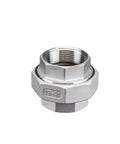 Heavy Duty Stainless Steel Pipe Union Fittings BSPT 304 Stainless, Female To Male Thread Joint Tube Connector, side view