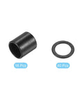 Skateboard Longboard Bearing Spacers And Speed Washers Set, 16 Spacers, 40 Washers, showing black spacer and washer