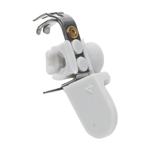 Automatic Sewing Machine Needle Threader With Precise Positioning Plastic Quick Threading Tool For Home Sewing Needles And Everyday Mending Super Handy Use Now, white plastic with metal clamp