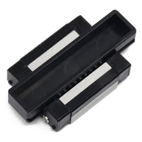 Black MGN12C Carriage Block With Anti Fall Strips For 12mm Linear Motion Slide Rail Guide, Includes Spare Steel Balls And Precision Mount Holes