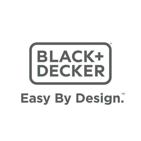 BLack+Decker logo with tagline 'Easy By Design' for the Versatile 4.5 Amp Corded Electric Jigsaw Delivering Killer Wood And Metal Cuts.