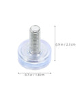 Adjustable Furniture Feet Set With M6 Threaded Screws, 40 Pieces, 18mm PVC And Metal Levelers for garden furniture and cabinets
