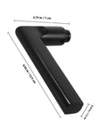 Black Aluminum Door Handle Replacement For Bedroom, Bathroom, And Toilet Doors Built To Last Rust Resistant And Waterproof