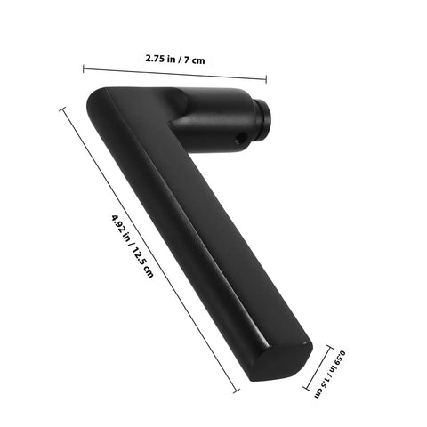 Black Aluminum Door Handle Replacement For Bedroom, Bathroom, And Toilet Doors Built To Last Rust Resistant And Waterproof