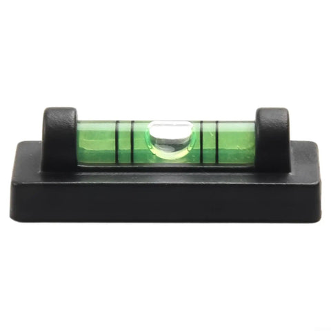 Small for spirit Level with Magnetic Bottom for Cross Stitch Frame, featuring a thin liquid level indicator and sturdy base.