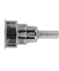 Cool Metal Hot Air Welding Nozzle 35x65mm Fits Heat Gun Torch side view showing detailed metal construction for soldering.