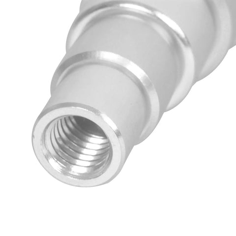 Close-up of Heavy Duty Piston Pin Puller For Small Engine Rebuilds With Five Metric Adapters showing aluminum threaded end.