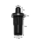 Easy Install Cabinet Door Repair Pins Damper Replacement Kit 25mm x 7.5mm Black Durable Plastic Shutter Spring Loaded Fittings