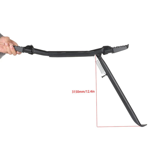 Side view of Aluminum Motorcycle Foot Peg Rest Stand Bracket for Pit Dirt Bikes 110cc 125cc 140cc, heavy duty aluminum construction.