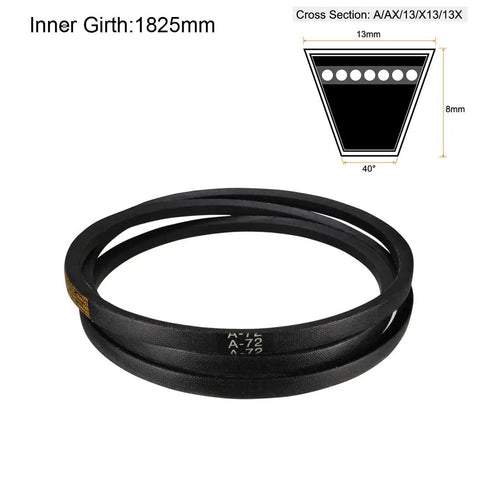 A72 Drive V Belt 72 inch inner length 13mm width 8mm thick A section neoprene rubber belt for power transmission