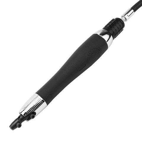 Heavy Duty Pneumatic Die Grinder Spinning A Rock Solid 22000Rpm For fast metal removal; sleek black design with ergonomic grip.