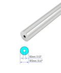 Rugged 6063 T5 Aluminum Round Tube 12mm OD, 3mm ID, 300mm Length, Two Pack Seamless Pipe For Frames And DIY Builds
