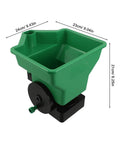 Handheld Seed Spreader And Planting Seeder For Veggies And Lawn Care Portable Hand Crank Broadcast Spreader Tool Green Compact Design
