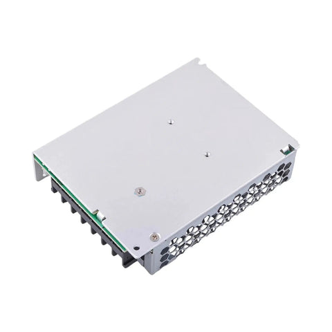 Lrs-100-5 90W 5V 18A Enclosed AC DC Power Supply Hella Compact Low Profile Design featuring metal casing and fanless cooling.