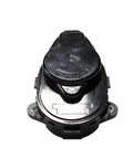 Rear wheel parking actuator, black plastic housing with metal top, front view for Mercedes-Benz models.