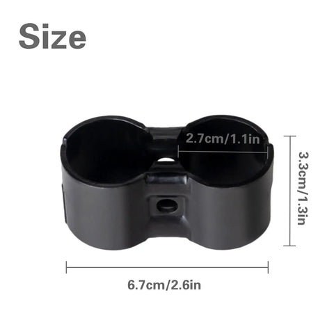 10 Pack Black Double Port Parallel Pipe Clamps For 28mm Lean Tubes Heavy Duty Carbon Steel Tube Connectors Built Ridiculously Tough Dead Nuts Tight Grip With Hex Wrench