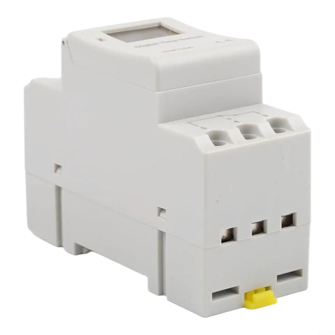 Programmable Timer Switch With Weekly Cycle For Automatic On Off Of Lights And Appliances No Fuss Setup 16 Daily On Off Periods Capacitive Touch Buttons Reliable Circuit Protection Easy Home Automation, white plastic module