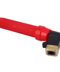 Heavy Duty 400-500A Welding Electrode Holder With Pure Copper Nozzle And Rock Solid Handle For Quick Rod Swaps On Arc Welding Jobs That Get Tough In The Shop, showcasing ergonomic red grip and angled connectors.