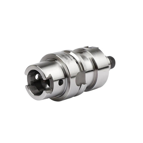 Rock Solid HSK63A CNC Collet Chuck With FMB32 Quick Clamp, stainless steel build for tight tolerance milling.