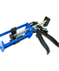 Dual Cartridge Applicator Gun For 200mL 1to1 And 2to1 Cartridges With Smooth Easy Squeeze Trigger in blue and black design
