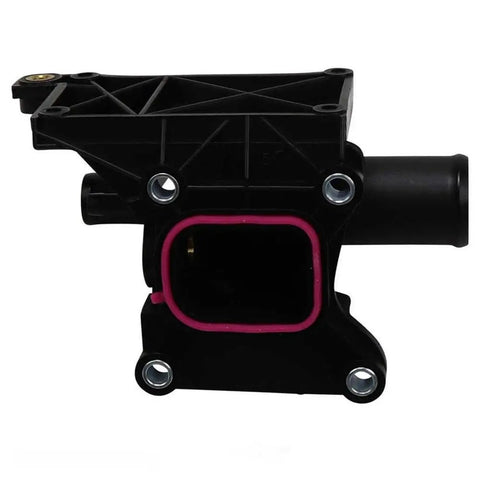 Heavy Duty Engine Coolant Outlet Flange Straight Swap Fit For Mazda 3 And Mazda 5 2009 To 2015 close-up view showing molded design and mounting holes.