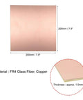 Double Sided Copper Clad Laminate PCB Board FR4 200x200mm 1.5mm Thick for DIY Prototyping and Electronics Projects