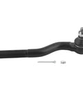 Front Inner And Outer Tie Rod Ends And Drag Links Steering Kit For Jeep Wrangler 2007 Through 2018 JK Models Includes Upper And Lower Outer Tie Rods For Beefed Up Reliable Steering Heavy Duty Parts Easy Install Off Road Ready black steel tie rod end with cotter pin