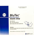 Box of BlueTec Metal Detectable Elastic Strip Bandages 1 Inch By 3 Inch Flexible Fabric Latex Free Durable Woven Cloth