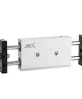 Double Rod Pneumatic Slide Table Air Cylinder Linear Actuator with heavy duty 10 16 20 25 mm stroke and 25-300 mm travel length