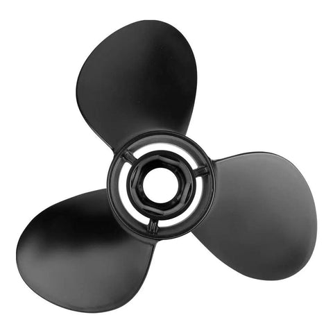 Upgrade 13 And A Quarter X 17 Boat Propeller 48-77344A45 For Outboard Motors 60 125 HP Right Hand Rotation 15 Spline 3 Blade Aluminum With Hub Kit Included Smooth Ride And High Speed Power