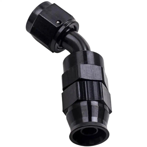 Premium Stainless Steel PTFE Braided Hose Line Kit With AN6 Fittings Perfect For Fuel And Oil Transfer In Your Ride Or Machine Over 20 Feet Long black AN6 hose fitting