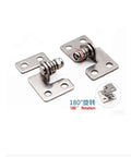 Stainless steel adjustable torque hinge with 180° rotation, right-handed, 0.5 N m; two hinges shown