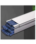3.3 Ft Stainless Steel Cord Hider Cable Raceway Kit For Home Office showing blue cables in 20x15mm sleek cover