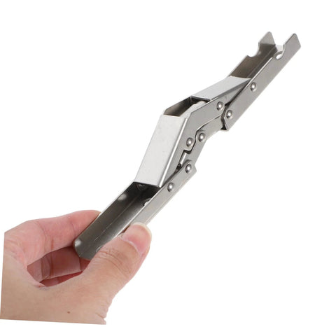 Hidden Folding Hinges With Hydraulic Damping For Quiet Cabinet Doors And Wardrobes 180 Degree Drop Down Soft Close Easy Access 2 Pack Premium Durable Steel
