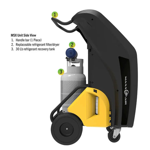Zero Sweat R134a Air Conditioning Recovery And Recharge Unit Featuring Bold Large Touchscreen Wireless Hookup And Oilfree Pump For Quick Shop Service Jobs Built For Mechanics