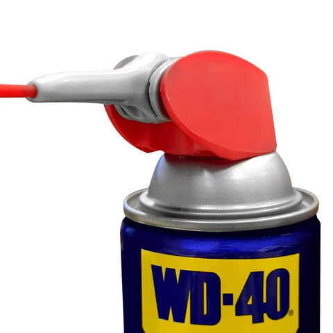 Gel Lubricant With Smart Straw Sprays Two Ways, 10 Oz, can with red nozzle for chains, cables, gears, rollers and bearings.