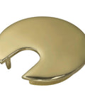 Brass Polished Desk Grommet 2.5 Inch Hole Cover and Cable Organizer for 62.5mm Openings, 3 Inch Zinc Alloy Lid, top view