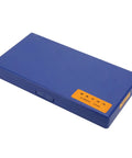 Blue storage case for Depth Micrometer Stainless Steel Round Head Depth Gauge With Five Interchangeable Rods 0 to 150mm Range
