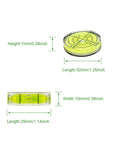 Precision Mini Acrylic Bubble Spirit Level Set Packs Six Nifty Pieces With Round And Square Shapes For Dead On Diy Alignment, round and square mini levels.