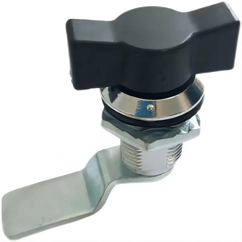 Zinc Alloy Quarter Turn Wing Mailbox And Cabinet Lock, Rustproof Diecast Construction With Chrome Plated Steel Finish, Keyed Alike Option