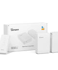 No Sweat Install Zigbee Smart Curtain Motor And Heavy Duty Electric Curtain Driver For Smooth Home Automation With Alexa Google Assistant Remote Control Easily Moves Heavy Drapes Needs External Hub set with remote and packaging.
