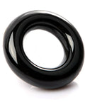 Black metal weight ring from Weighted Golf Swing Training Aid For Warm Up And Muscle Strength, Boost Swing Speed, And Increase Distance With Club Swing Ring And Weight Ring In Black Metal Design.