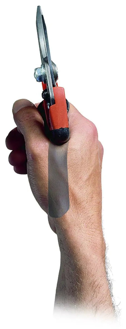 Hand holding PX Medium Pruner For Precision Slicing With Number Two Blade Ergonomic Garden Shears for clean crush-free pruning