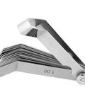 Stainless Steel Curved Feeler Gauge For Welding Gap Size Measurement And Slot Size Inspecting Tool Rust Resistant Pro Grade Precision Gauge