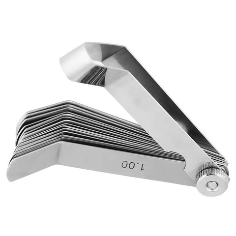 Stainless Steel Curved Feeler Gauge For Welding Gap Size Measurement And Slot Size Inspecting Tool Rust Resistant Pro Grade Precision Gauge
