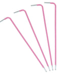 Four Pack 2mm Ball End Hex Key Wrenches L Shaped Long Arm Allen Keys Peachy Pink 100mm Length Hardened S2 Tool Steel Perfect for DIY Projects Furniture Assembly Bike and Auto Maintenance Tight Space Repairs