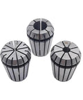Three Piece ER25 Spring Collet Set One Half Inch One Quarter Inch One Eighth Inch High Precision For CNC Engraving Milling Lathe Chuck Tool Kit