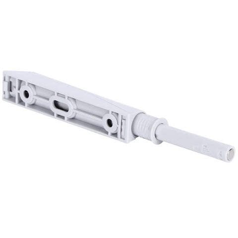 Push Latch Cabinet Door Damper With Adjustable Ejection Stroke One Piece Inner Core shown in side angle view