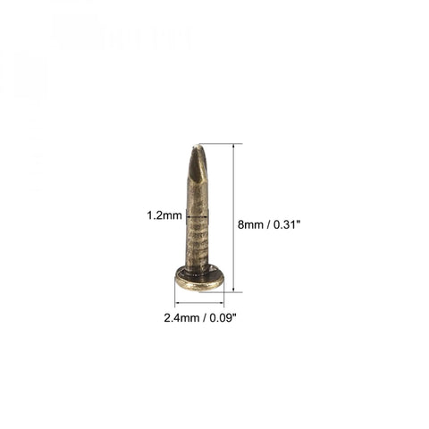 Top Shelf Solid Tiny Nails For Wood Crafting And Picture Frames Copper Plated Carbon Steel Fasteners Dead Simple Setup With Five Hundred Pieces Of Durable Small Hardware